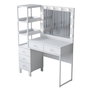 Hanah Home Mesa de Maquillaje Blanca con 10 Focos